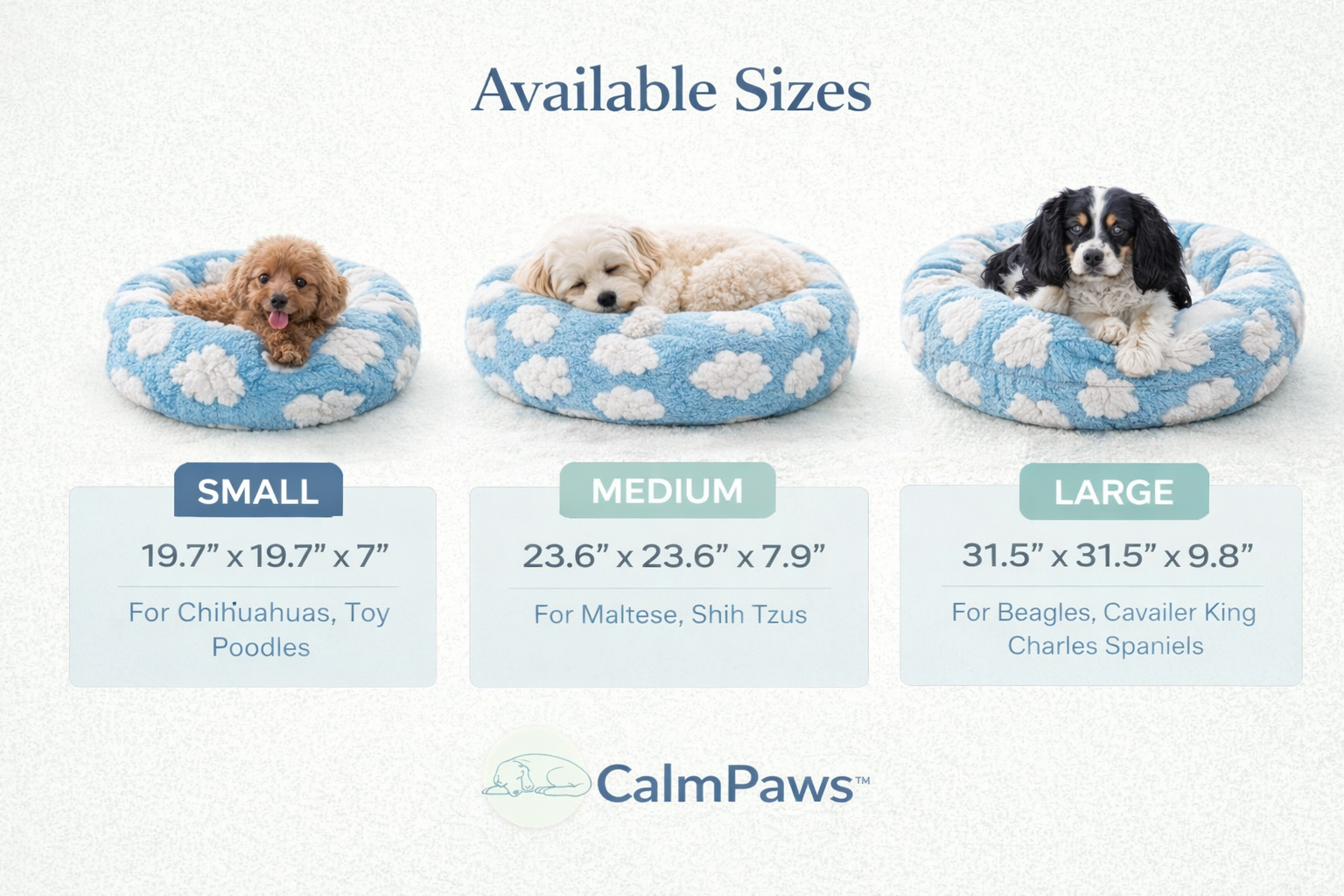 CalmPaws™ Anti-Anxiety Dog Bed – Deep Sleep & Stress Relief