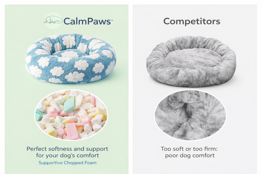 CalmPaws™ Anti-Anxiety Dog Bed – Deep Sleep & Stress Relief
